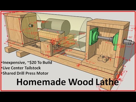 Open Source Wood Lathe Plans
