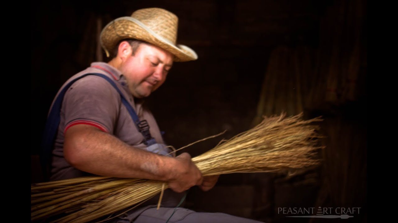 Traditional BROOM Making with Broom Corn YouTube