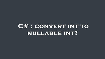 C# : convert int to nullable int?