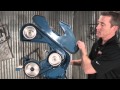 Baileigh Industrial BG-260-3 Belt Grinder 3 Wheel Grinding Machine Deburring
