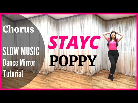 STAYC（ステイシー）'POPPY' Dance Tutorial | Mirrored + SLOW MUSIC | Domia Pop