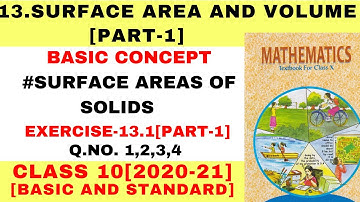 CLASS 10 EXERCISE- 13.1[PART-1][SURFACE AREA AND VOLUME ] MATHEMATICS[NCERT] | NCERT Solutions 2025
