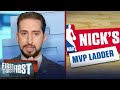 Nick Wright reveals which NBA players tops his updated MVP ladder | NBA | FIRST THINGS FIRST