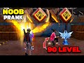 Free fire noob prank    100 level player     golden hip hop  garena free fire