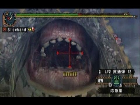 Mhp2g G級 ソロ 浮岳龍 夜砲 黒風 ガード強化 Youtube