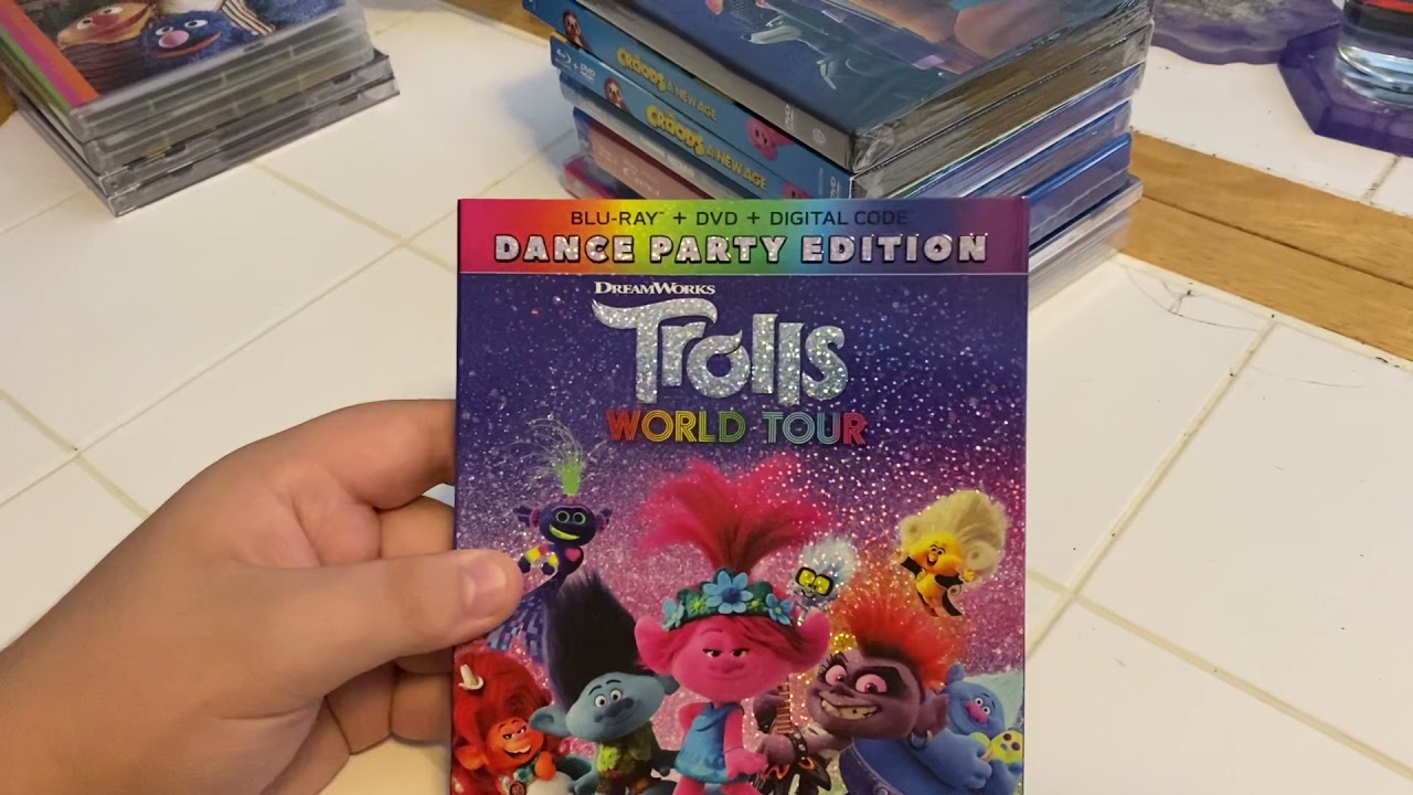 trolls world tour blu ray unboxing