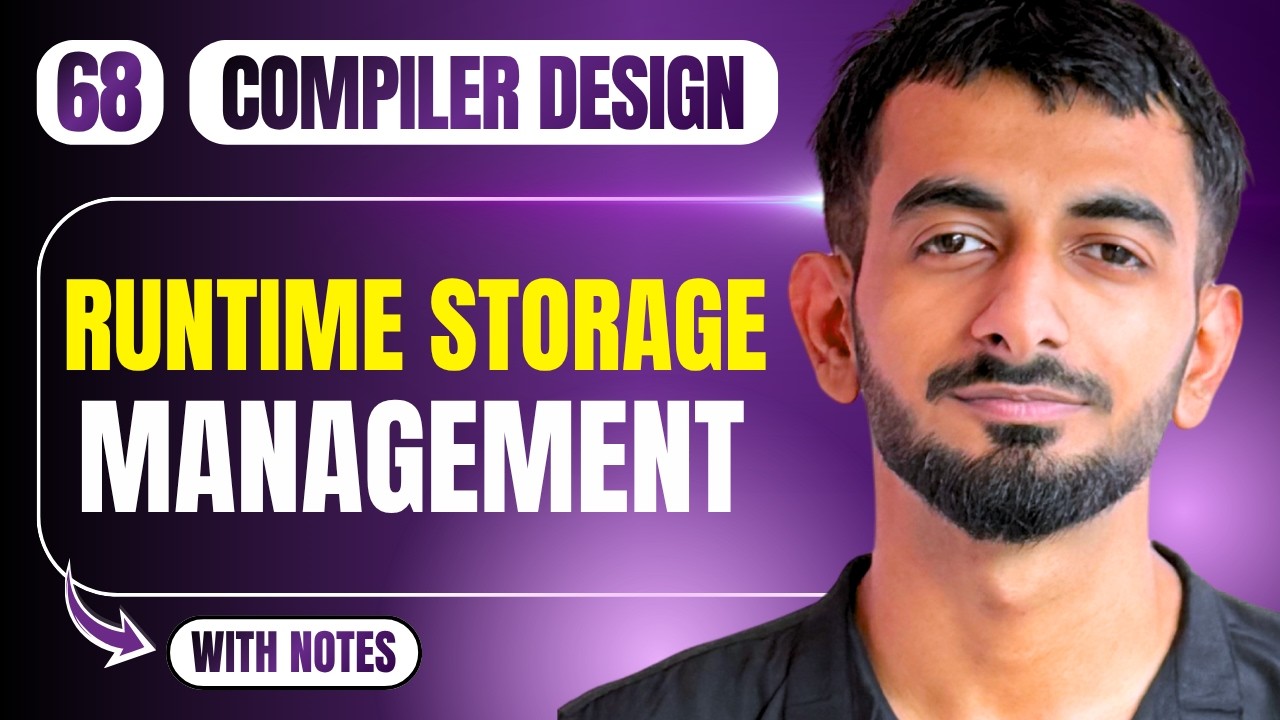 Runtime Storage Management | Unit 04 | Compiler Design - YouTube