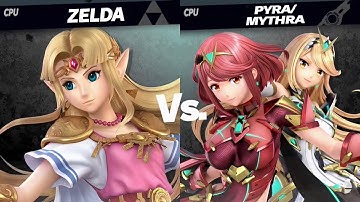 Super Smash Bros. Ultimate - Zelda vs Pyra/Mythra