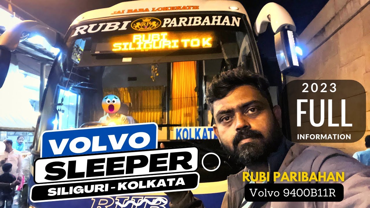 siliguri-to-kolkata-volvo-sleeper-bus-service-rubi-paribahan-nh34