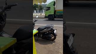 Tampak samping mounting nmax turbo 5 cm