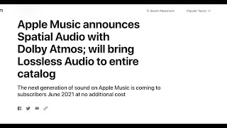 What does Apples lossless and hi-res music announcement mean for audiophiles and enthusiasts