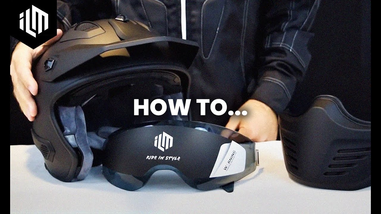 How to Replace the Visor on the ILM 726x 3/4 Face Helmet