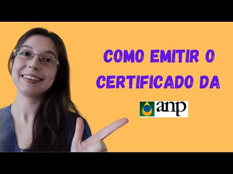 Como emitir o certificado da ANP?