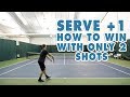 Serve + 1, How To Win With ONLY 2 Shots - Tennis Lesson