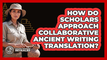 How do scholars approach collaborative ancient writing translation?