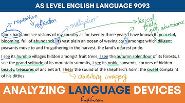 Annotating a memoir - Analyzing language for AS Level English Language 9093