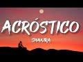 Shakira - Acróstico (Lyrics / Letra)