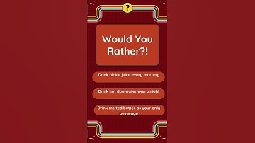 Would You Rather? 🤪 Fun, Crazy & Hilarious Choices Game | Interactive Quiz Shorts