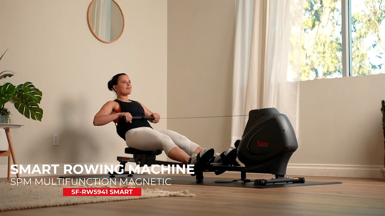 Sunny Health & Fitness Premium Magnetic Rowing Machine Smart Rower with  Exclusive SunnyFit® App Enhanced Bluetooth Connectivity - SF-RW5941SMART