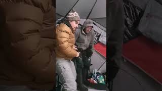Ice Fishing for Burbot at Night!!! #icefishing #britishcolumbia  #bc #canada #fyp #shorts