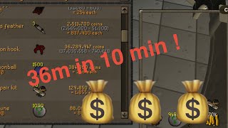 OSRS sailing 36 M in just 10 min ! Money making guide 