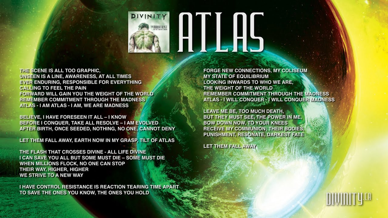 DIVINITY - The Immortalist - Atlas [Lyrics & Artwork] - YouTube