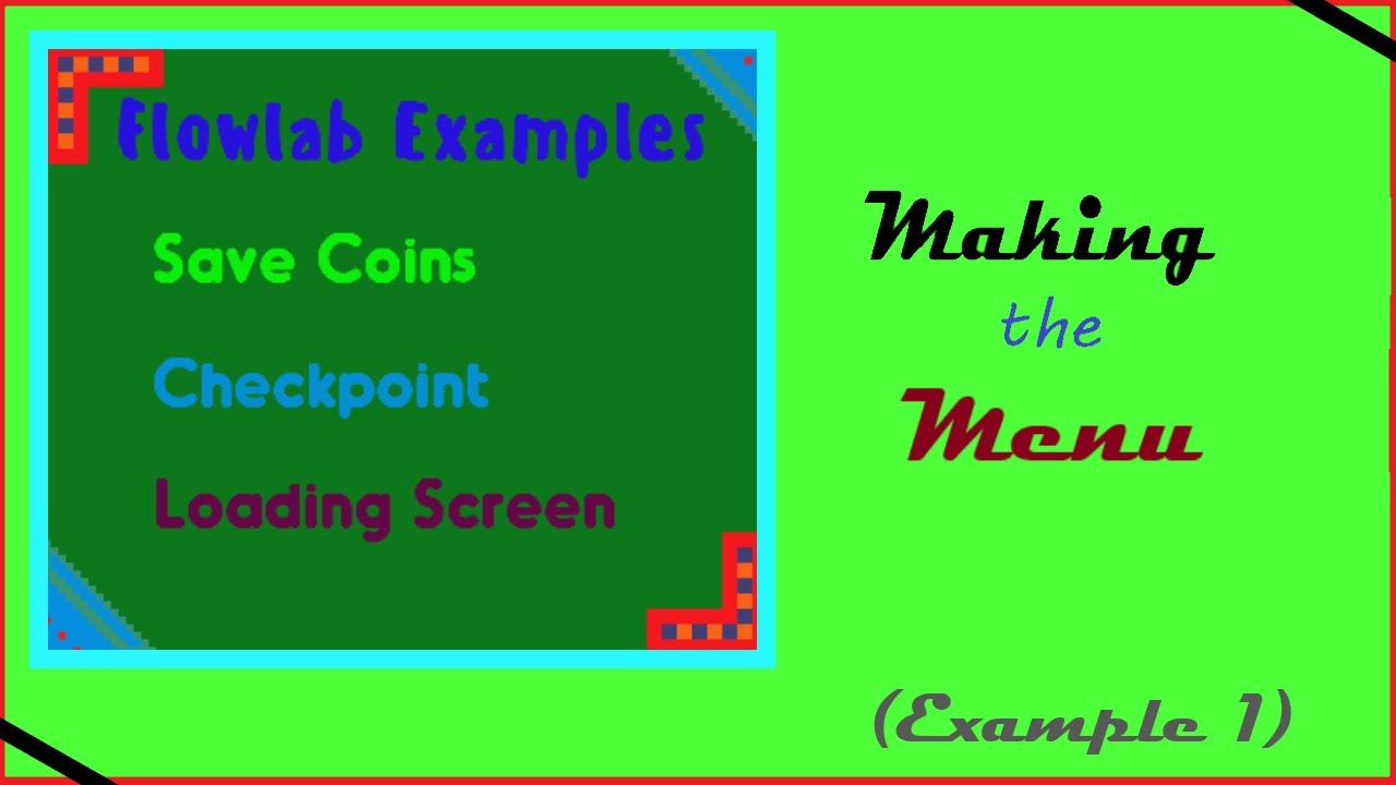 Making the Menu (Example 1) - YouTube