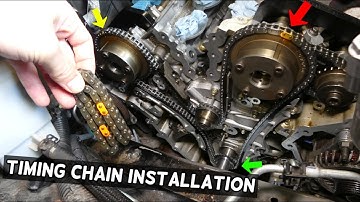 TIMING CHAIN REPLACEMENT INSTALLATION. TIMING MARKS FORD 3.5 3.7 EDGE FLEX TAURUS FUSION LINCOLN MKX