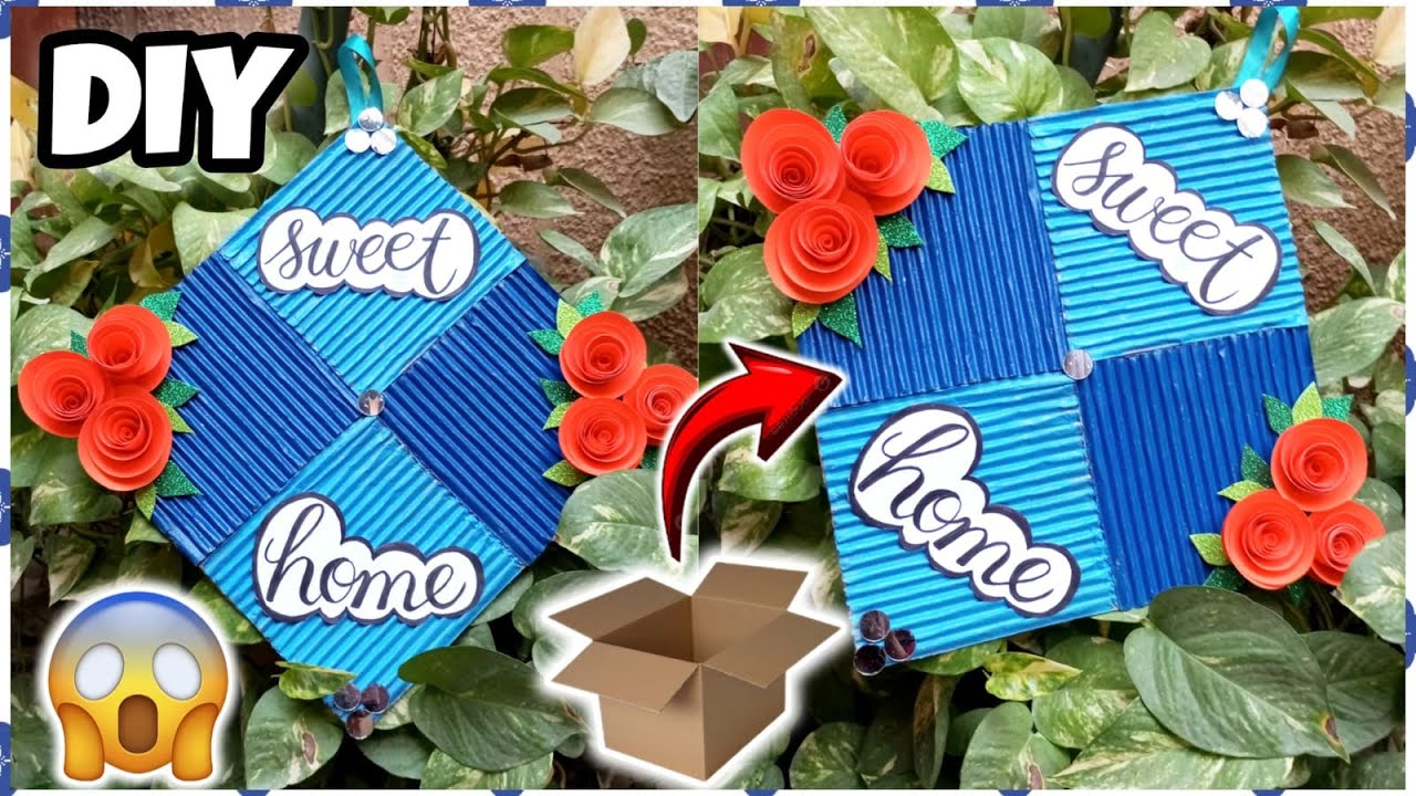 Beautiful Wall Hanging Cardboard CraftCardboard WallHanging Craft