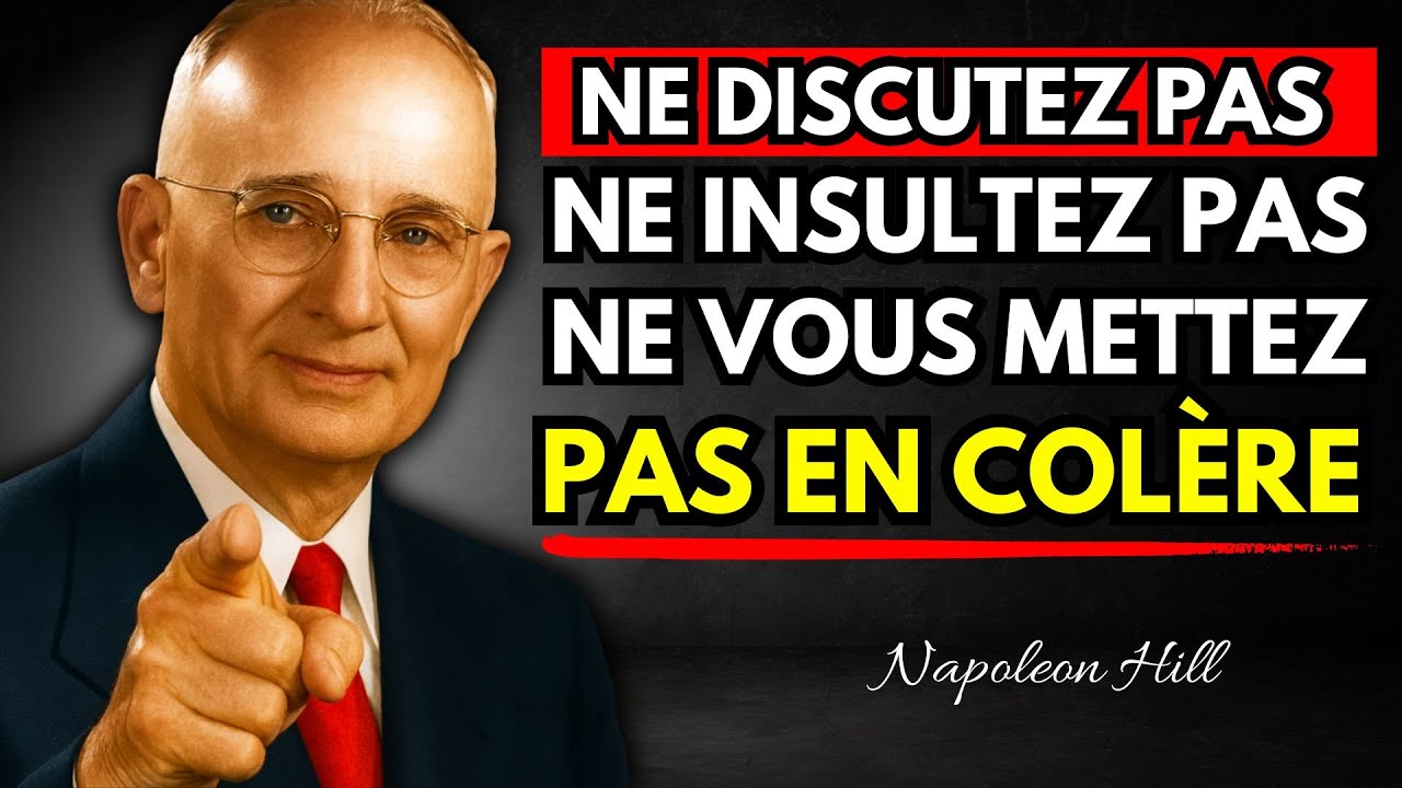 NE vous Fâchez PLUS Contre Personne, 11 Leçons qui Changent Votre Vie | Napoleon Hill