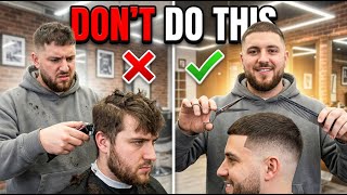 DON’T DO THIS!! TOP 5 BEGINNER BARBER MISTAKES!