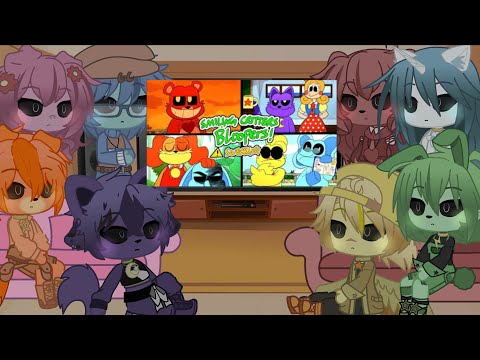 Smiling critters reacting to Hide & Sleep bloopers |Gacha Club|