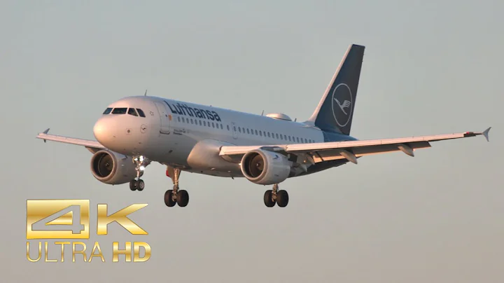(4K) Airbus A319-114 Lufthansa D-AILC arrival at Munich Airport MUC EDDM