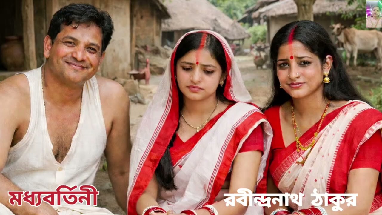 লেখক রবীন্দ্রনাথ ঠাকুর। গল্প মধ্যবর্তিনী।গল্প পাঠে সর্বানী।