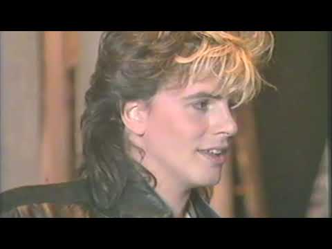 Duran Duran- on the set of the "new moon on Monday" music video