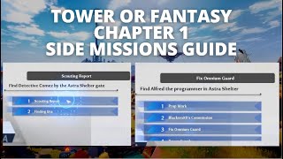 Souting Report and Fix Omnium Guard | Tower of Fantasy Chapter 1 Side Missions Guide and Location