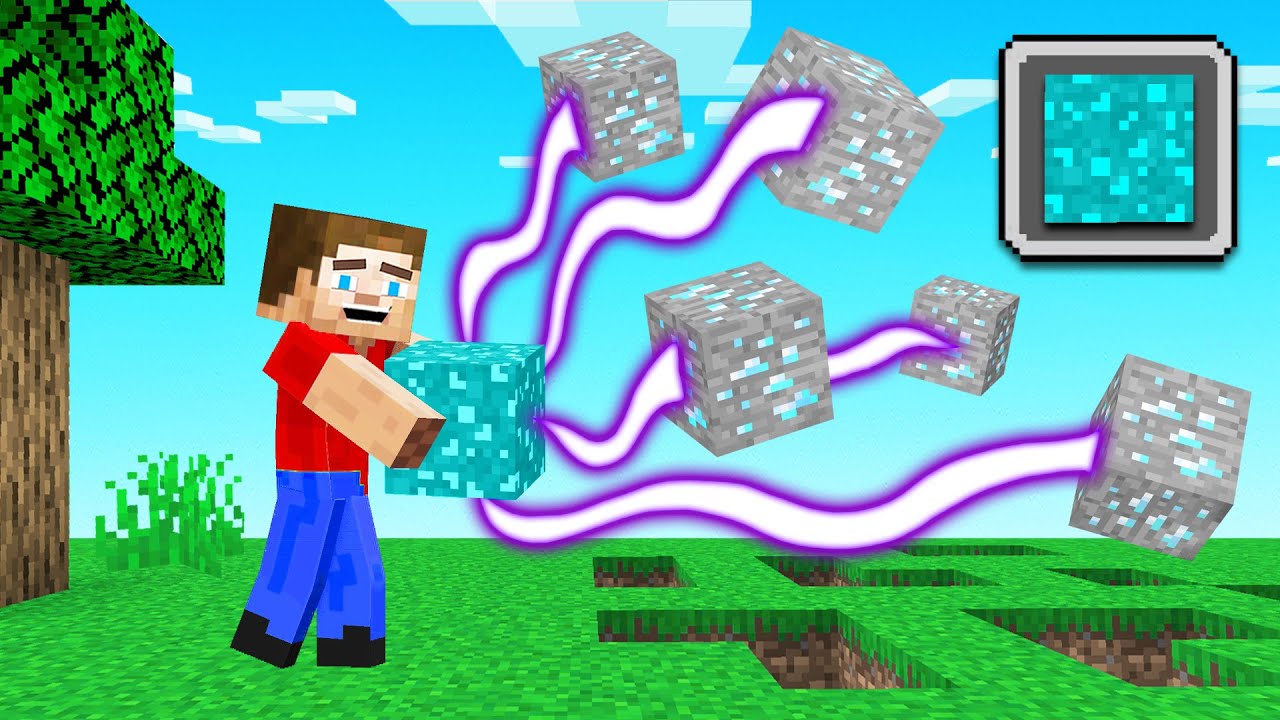 These Minecraft Sponges SUCK UP DIAMONDS...