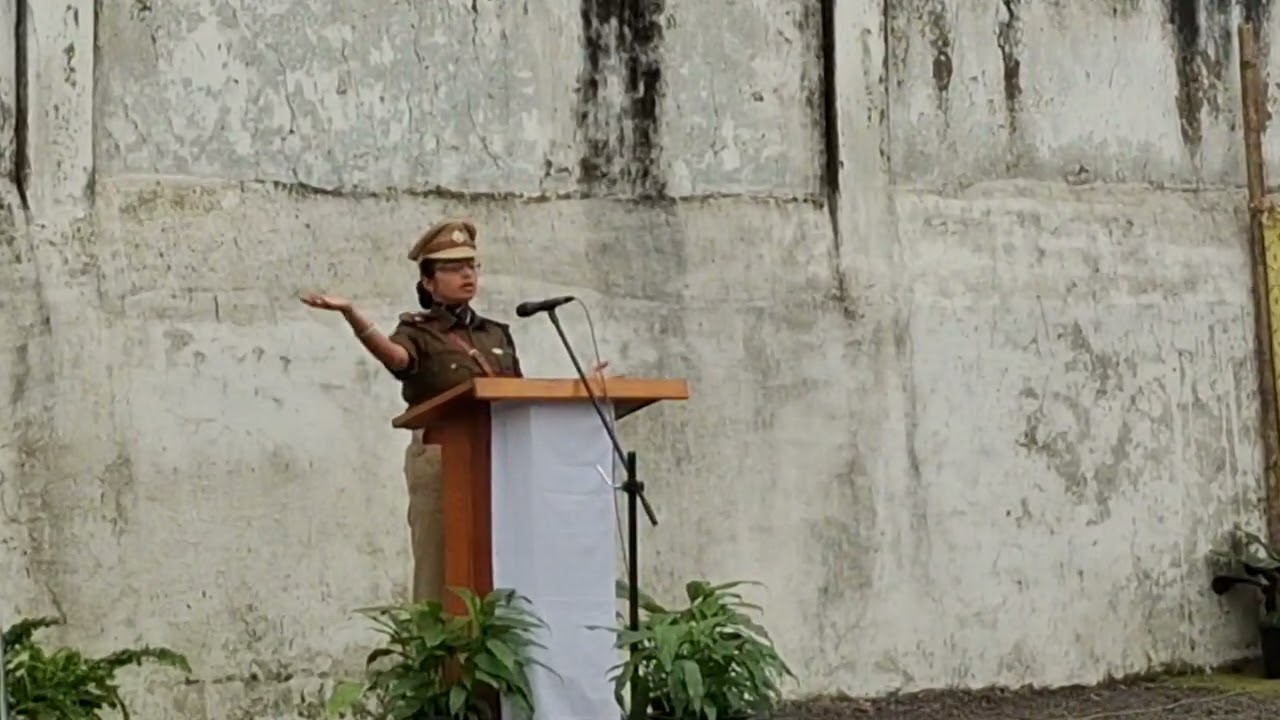 Dr. Pritpal Kaur IPS SP Phek speaking on Police Commemoration Day  at Phek|21/10/25