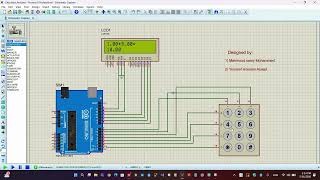 Simulation of Arduino Calculator with LCD and Keypad