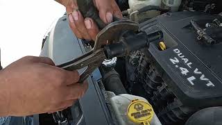 how to fix heater hose on 2013 dodge journey - only $20 dollars