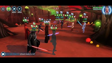 SWGOH Lord Vader with Maul vs JMK with CAT