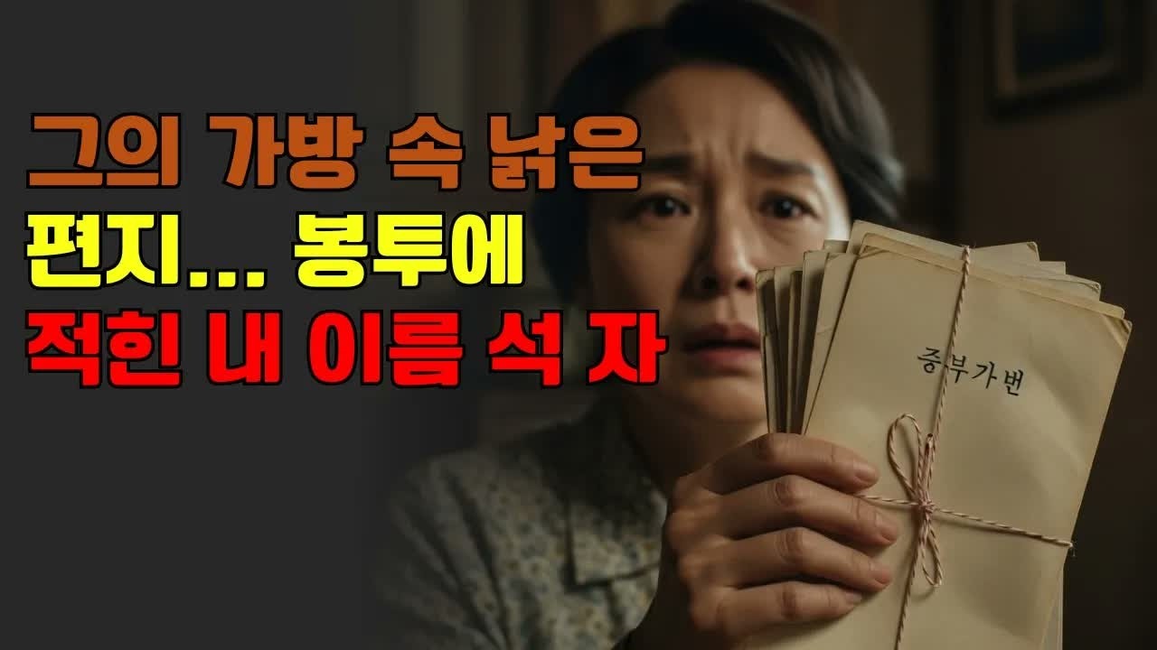 40년 전 죽은 첫사랑의 친구라던 그 남자… 제게 40년간 숨겨온 편지를 건넸습니다 ｜ 노후사연 ｜ 황혼연애 ｜ 노후 ｜ 감동사연 ｜ 노후지혜 ｜ 실화사연