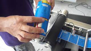 Manual BOPP plastic/glass round bottle sticker labeling machine for small business