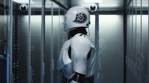 Robot Checking Servers Stock Video