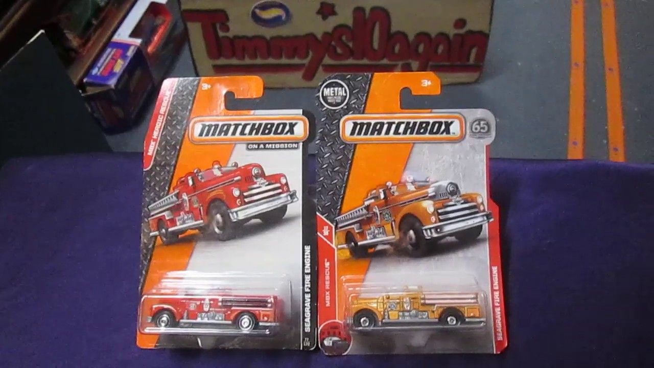 MBX SEAGRAVE FIRE ENGINE - Toy Fire Truck Unboxing + rip and race - YouTube