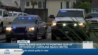 Man shot by Carolina Beach police who were serving warrants pleads guilty in case