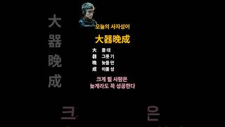 대기만성#사자성어 #뽀로로 #하츄핑 #티니핑 #한자공부 #한자능력검정시험