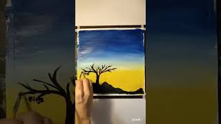 Starry Trees & Dreamy Skies 🌠✨ A Magical Drawing from a Child’s Imagination!