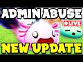 🔴LIVE - ADMIN ABUSE in SLIME RNG Roblox