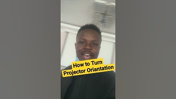 How to Rotate Projector Screen Oriantation #shorts